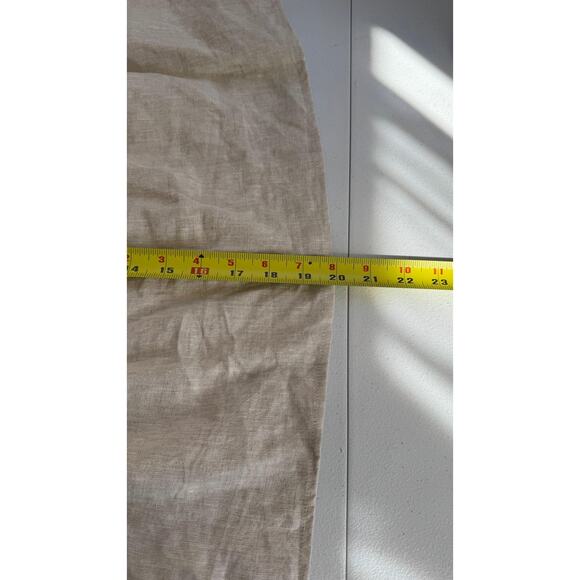 Reformation Dress Womens Medium Beige Linen Halter Open Back Tie Neck Summer - Picture 7 of 11